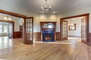 Fireplaces and french doors
