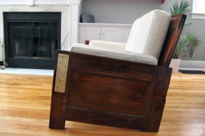 couch made from doors