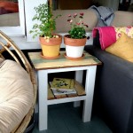 DIY end table from reclaimed wood