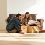 new home checklist: couple moving into new house