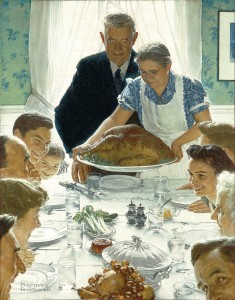 Norman Rockwell's Freedom From Want via Denver Library