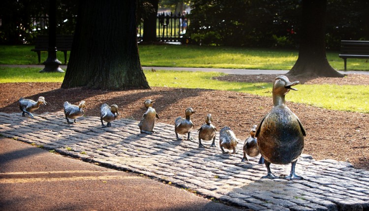 make way for ducklings statue on boston common - spring real estate guide home buying timeline