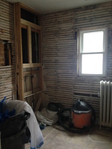 bathroom gutted