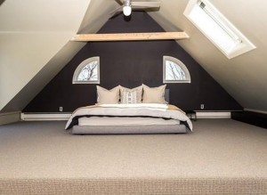 master bedroom in attic
