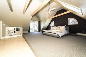 loft bedroom in attic
