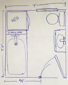 bathroom floorplan