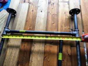 measuring distance between pipe fittings