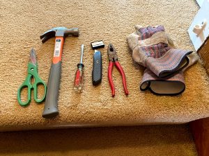 tools needed to rip up carpet