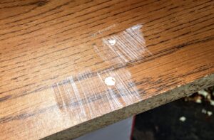 patching holes with wood putty